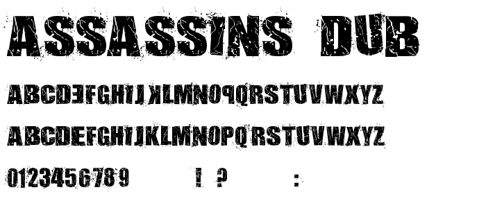 Assassins Dub font